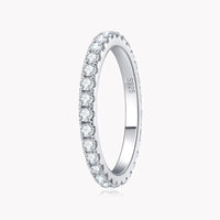 YooShine 2mm Moissanite Row ring