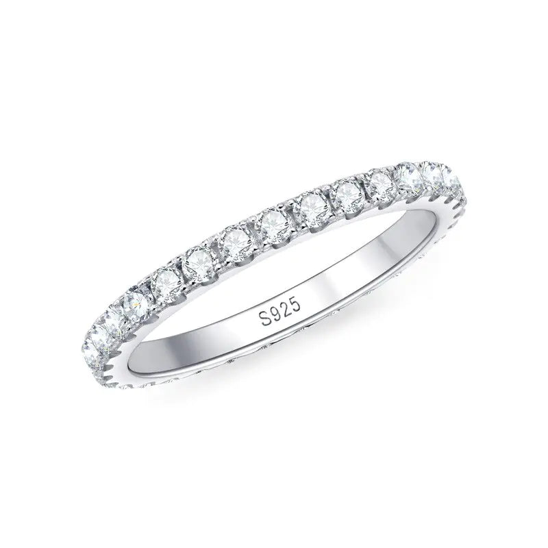 YooShine 2mm Moissanite Row ring