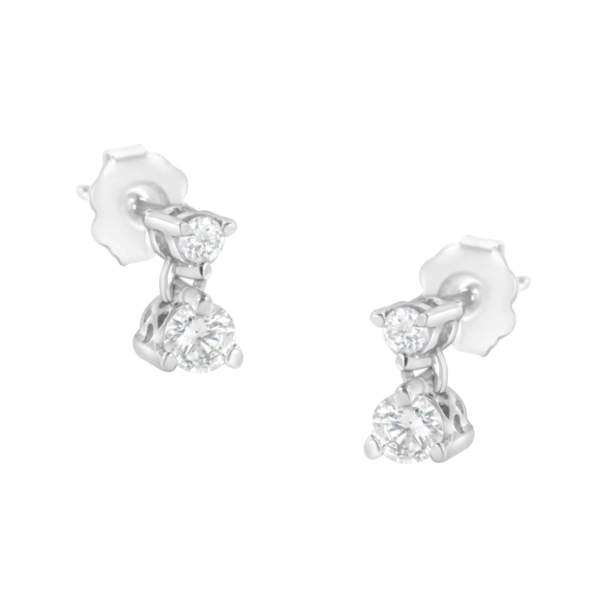 RadiantNY 14KT White Gold 1/2 cttw Diamond earring