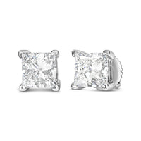 RadiantNY 14K White Gold Princess Diamond earrings