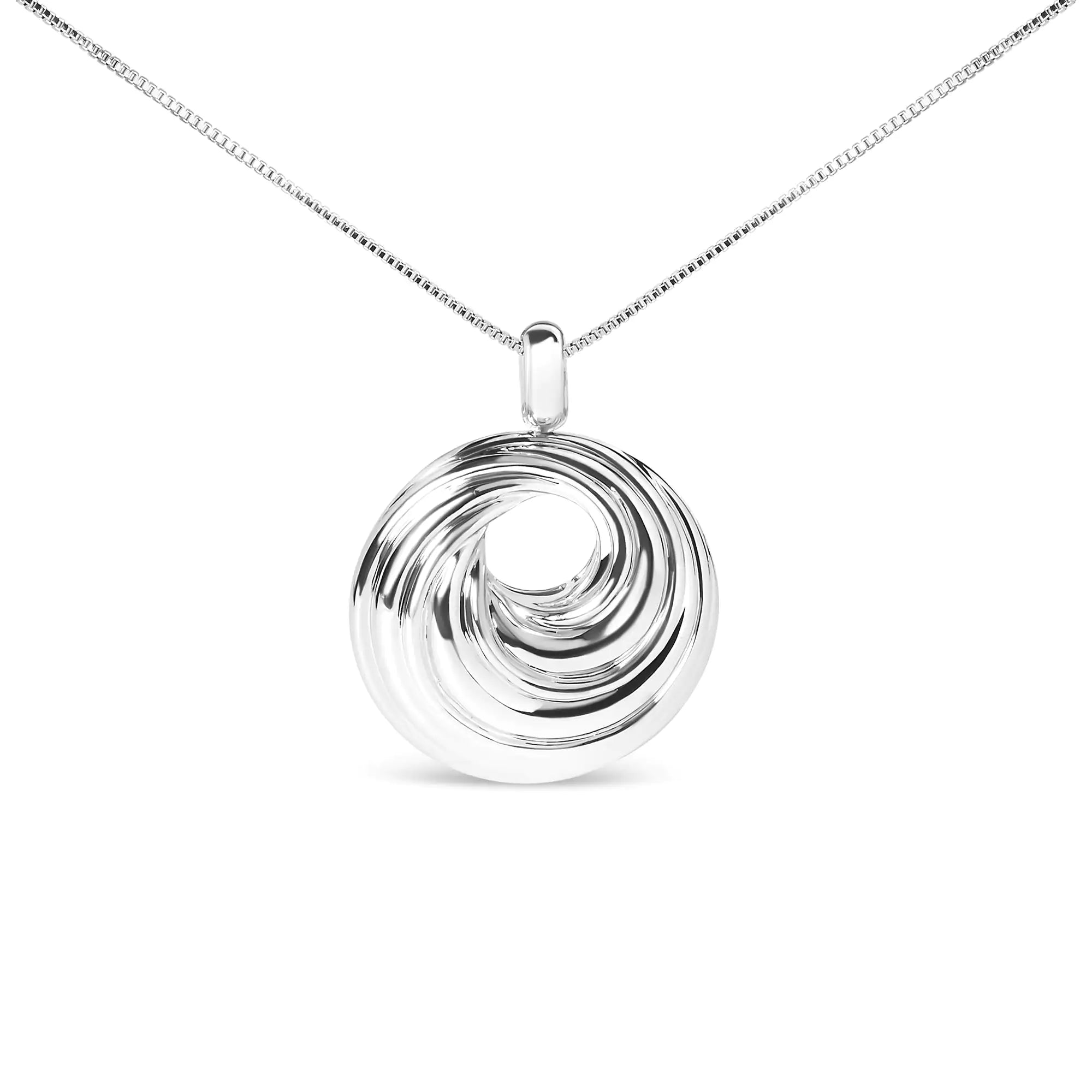 RadiantNY S925 Silver Endless Wave 18" necklace