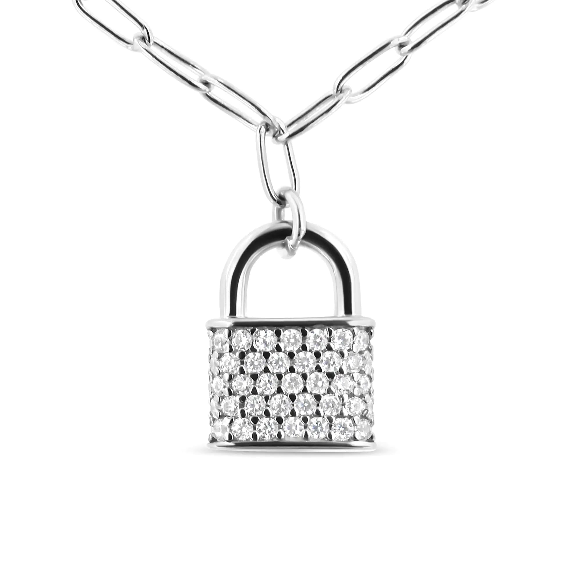 RadiantNY S925 Silver 1/4 Cttw Diamond necklace