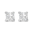 RadiantNY 14K White Gold Princess Diamond earrings