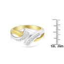 RadiantNY 10K Two Tone Diamond ring 1/4 cttw (size 7)