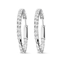 RadiantNY 14K White Gold 3.00 Cttw Diamond earrings