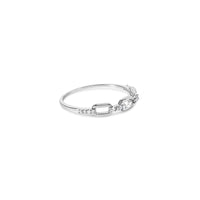 RadiantNY S925 Silver Diamond Chain ring