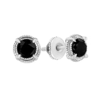 RadiantNY Black Rhodium S925 Silver Diamond earring