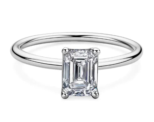 YooShine Moissanite Rectangle ring