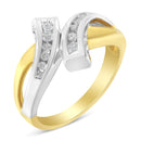 RadiantNY 10K Two Tone Diamond ring 1/4 cttw (size 7)