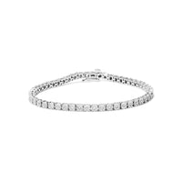 RadiantNY S925 Silver Diamond Tennis Bracelet 7.25" In