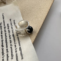 Finding Her black agate ring