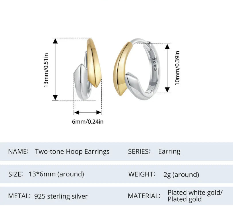 Finding Her Two-tone earring