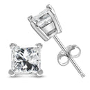 RadiantNY 14K White Gold Princess Diamond earrings