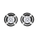 RadiantNY Black Rhodium S925 Silver Diamond earring