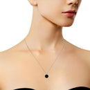 RadiantNY S925 Silver Black Diamond 18" necklace