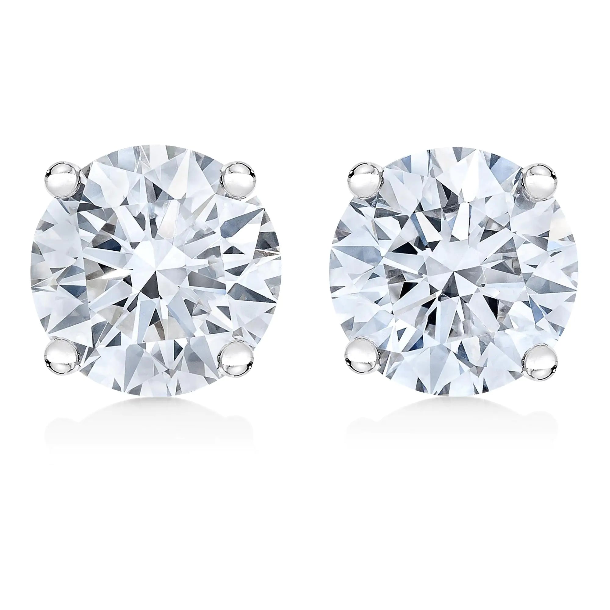 RadiantNY 10K White Gold Lab Diamond earrings