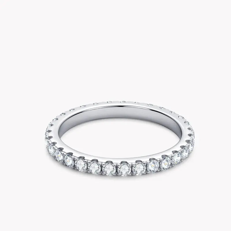 YooShine 2mm Moissanite Row ring