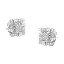 RadiantNY S925 Silver 1/2 Cttw Diamond earrings