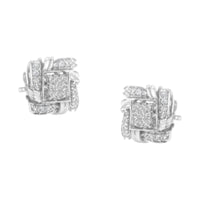 RadiantNY S925 Silver 1/2 Cttw Diamond earrings