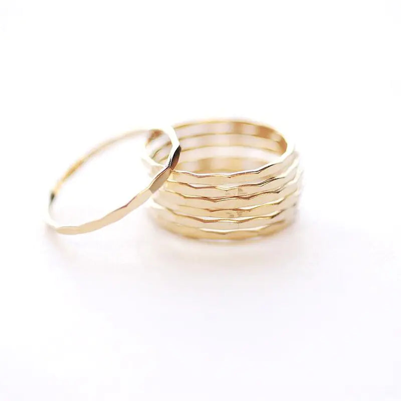 RadiantNY Stack 14K gold-filled ring