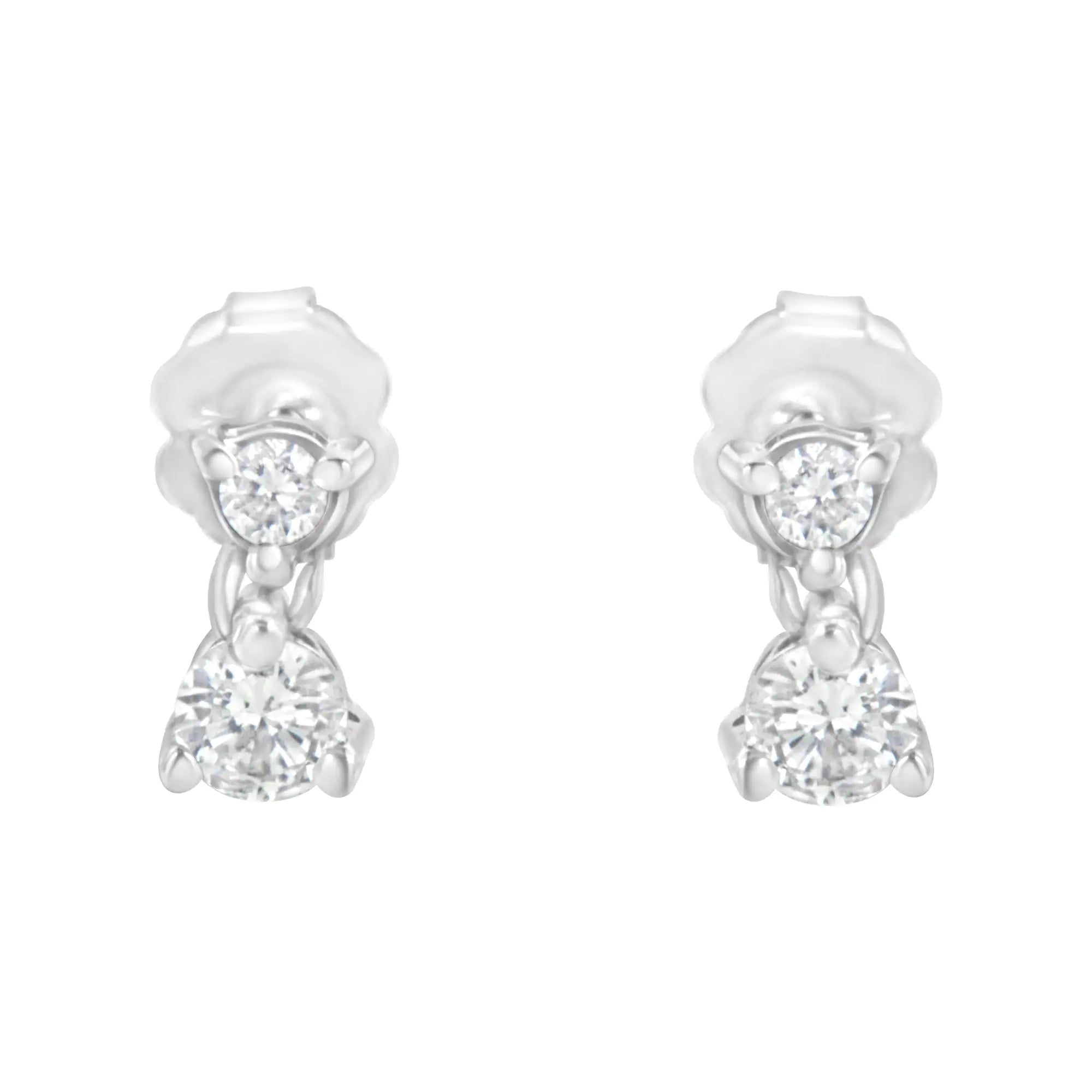 RadiantNY 14KT White Gold 1/2 cttw Diamond earring