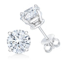 RadiantNY 10K White Gold Lab Diamond earrings