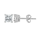 RadiantNY 14K White Gold Princess Diamond earrings