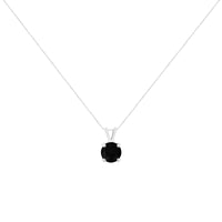 RadiantNY S925 Silver Black Diamond 18" necklace